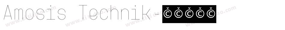 Amosis Technik字体转换